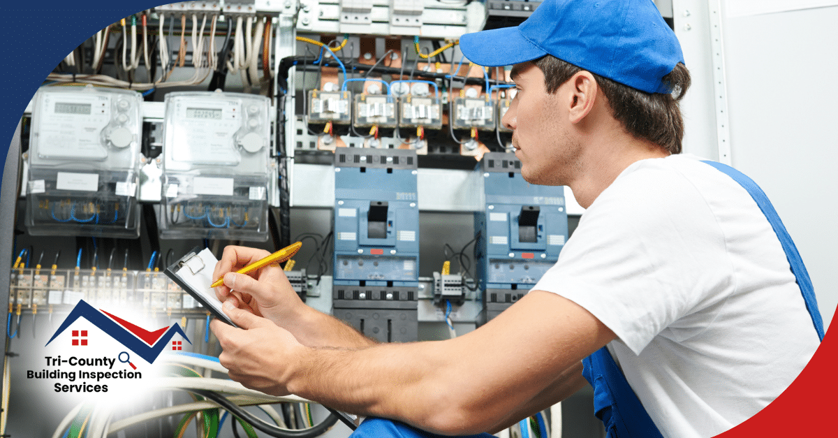An inspector evaluating a home’s electrical system.